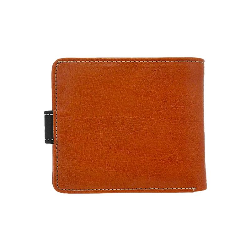 Genuine-Leather-Wallet-for-Men-Orange-Bifold-Back