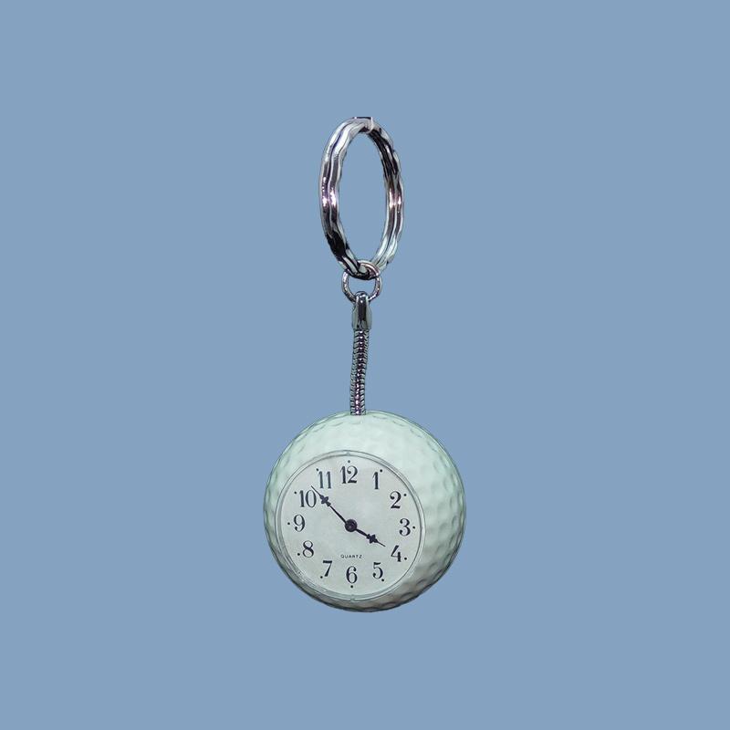 Golf-Ball-Clock-Keychain-Precise-Durable-Front-Hanging